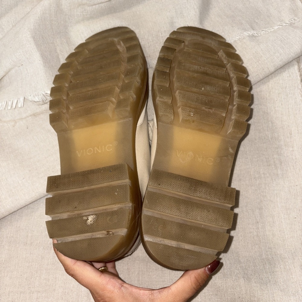 Vionic Ezrie Platform Chunky Lug Sole Comfort Lace Up Sneakers in‎ Aspen 7.5 - Picture 5 of 8